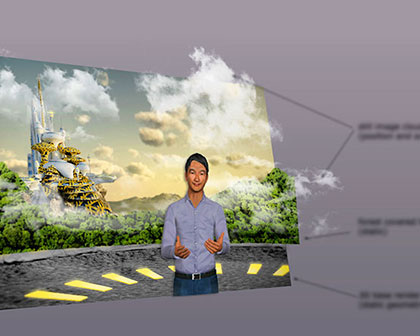 Futuristic 3D Environments for E-Learning