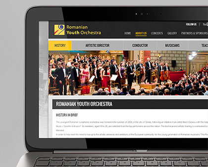 Classical Music Orchestra Website